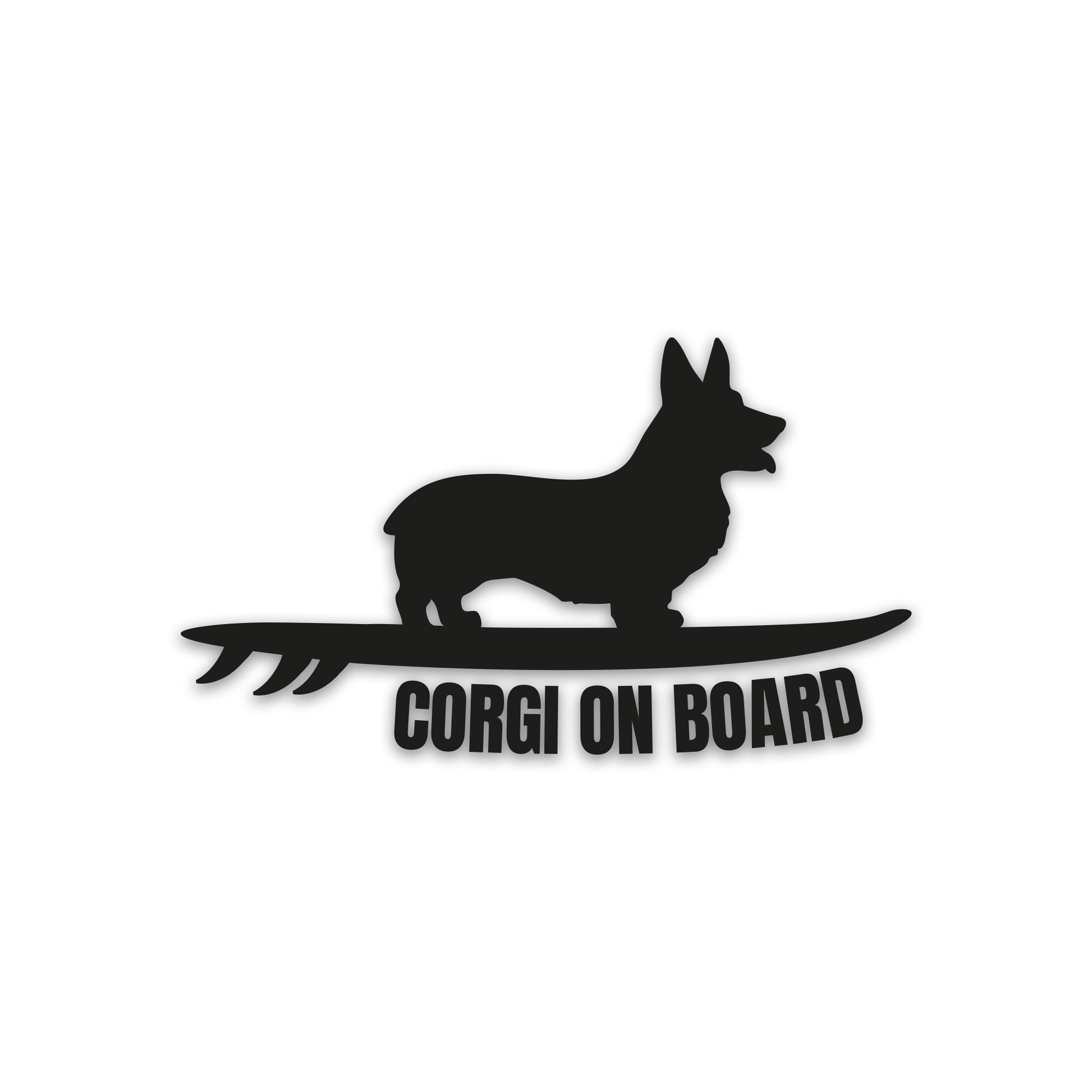 Sticker Véhicule - Corgi On Board