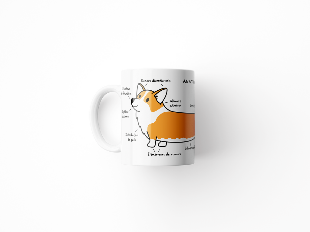 Mug - Anatomie d'un Corgi