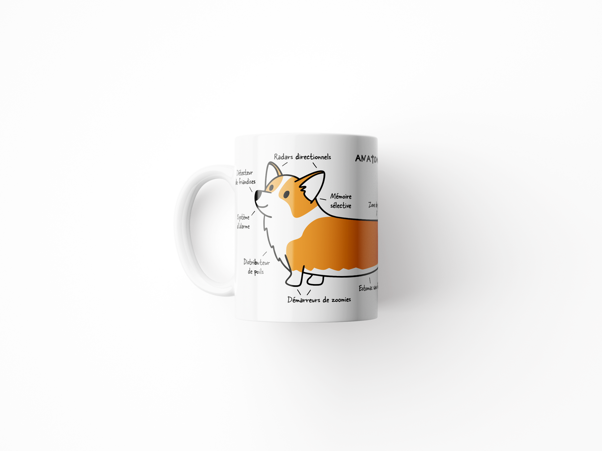 Mug - Anatomie d'un Corgi