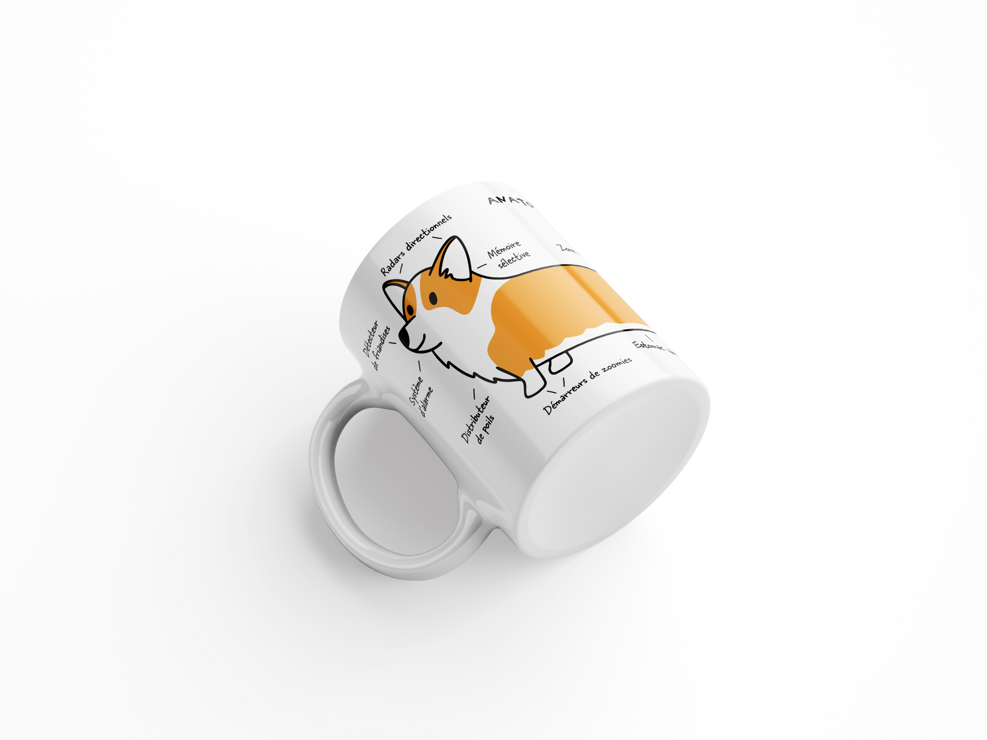 Mug - Anatomie d'un Corgi