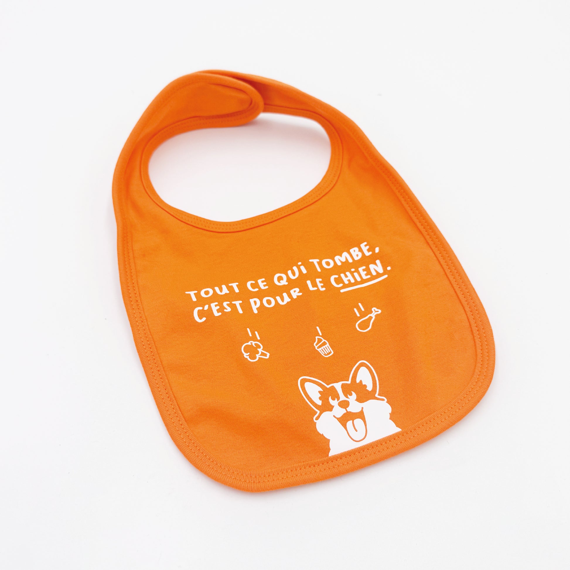 Bavoir enfant - Tout ce qui tombe c'est pour le chien