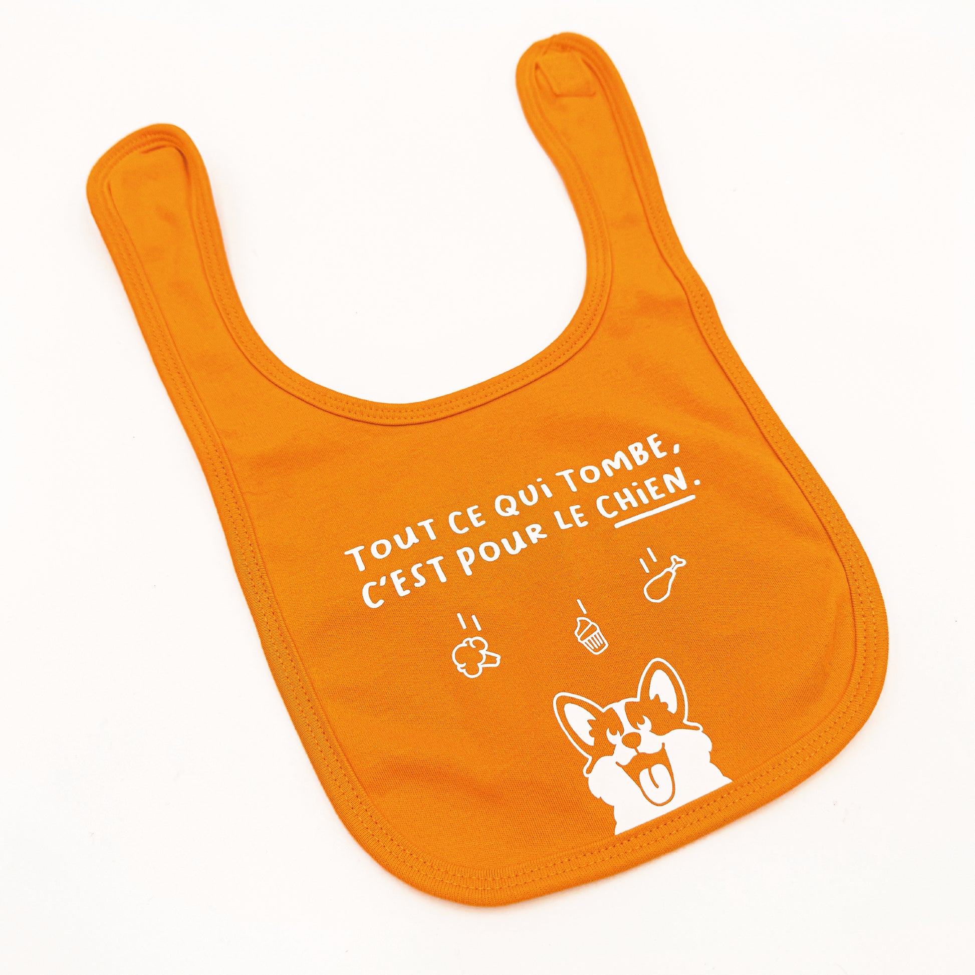 Bavoir enfant - Tout ce qui tombe c'est pour le chien