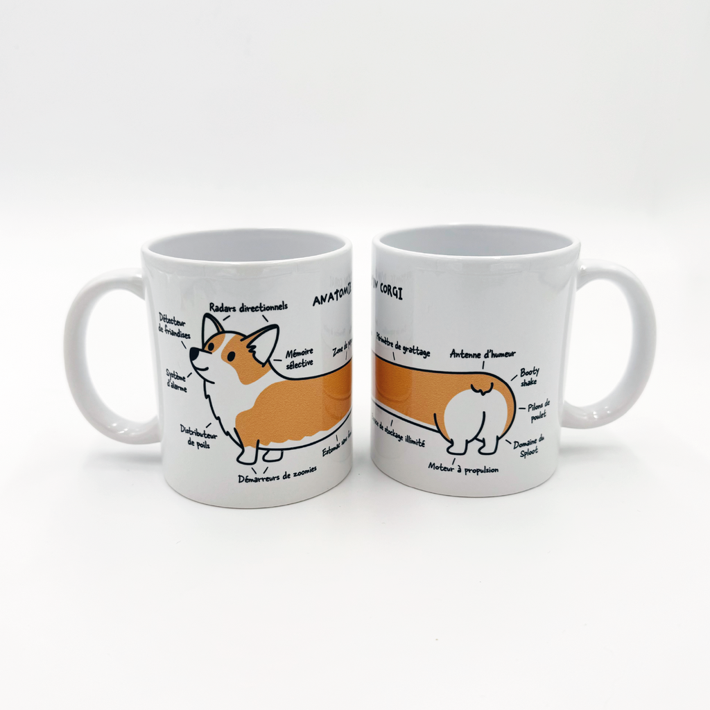 Mug - Anatomie d'un Corgi