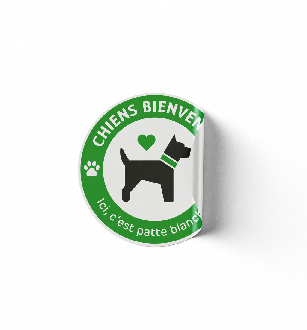 Sticker - Chiens Bienvenus