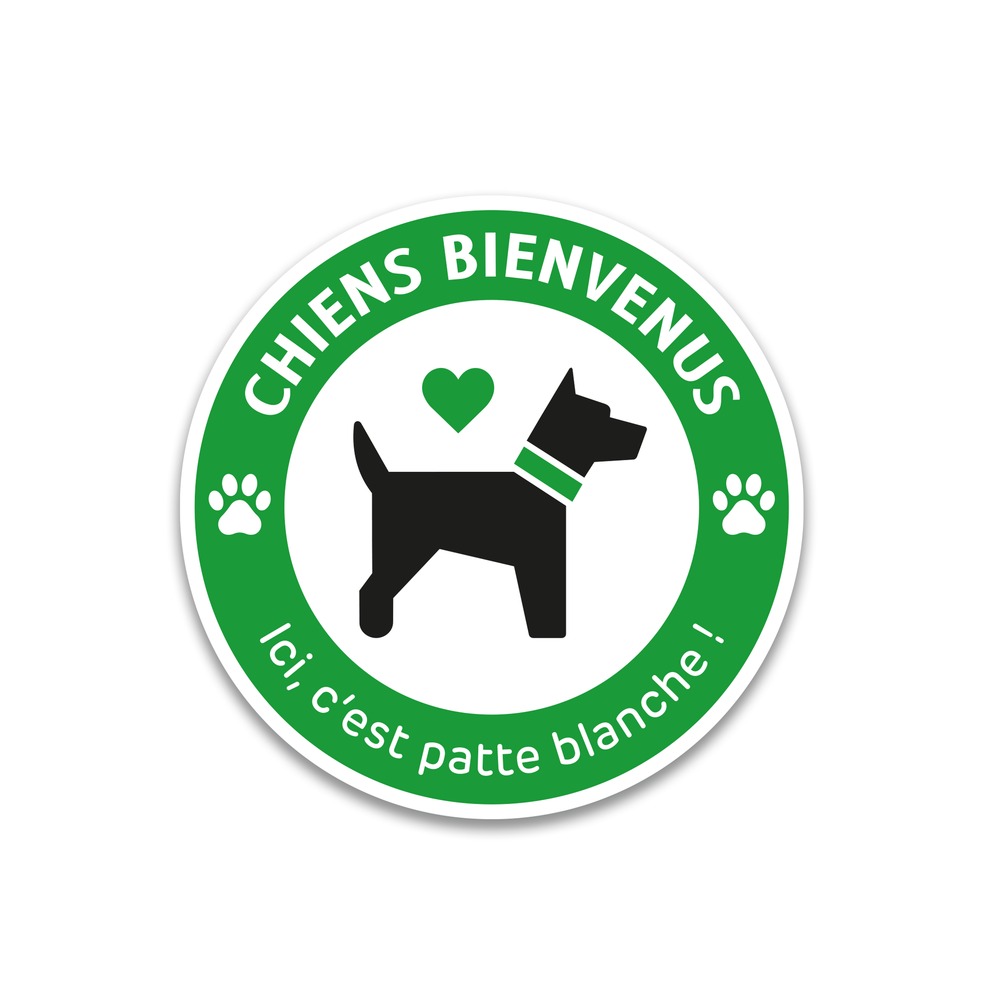Sticker - Chiens Bienvenus